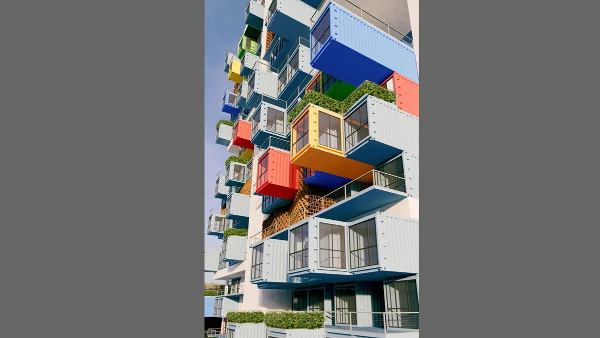 Container Skyscraper – view 2