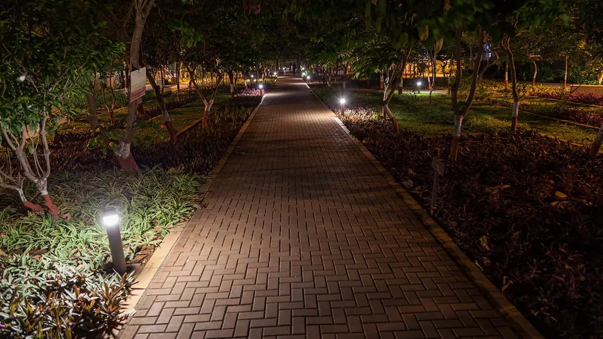 Irla Cycling Path Beautification, Mumbai, Maharashtra, India – lighting design by GA